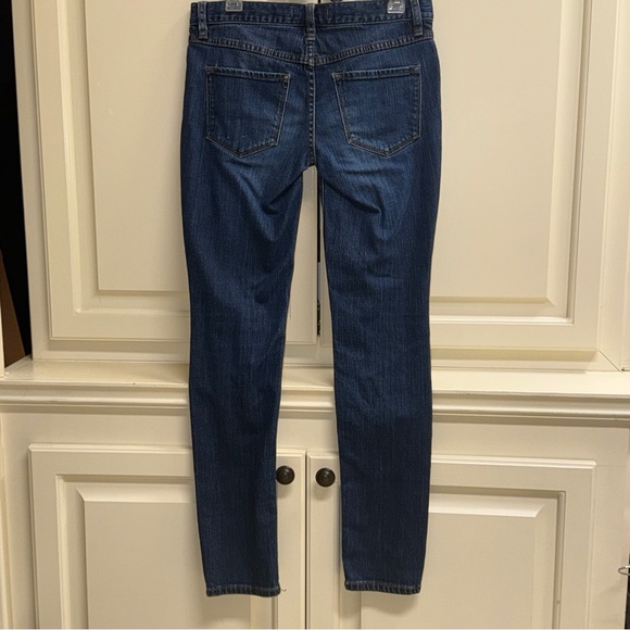 Free People Tijuana Skinny Jeans Stretch Dark Blue Wash Minimalist Size 28 - Picture 5 of 11